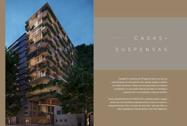 Lançamento Casa Suspensa Jardim Zona Sul Botafogo